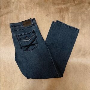 Classic Bootcut Men's Jeans in Deep Blue